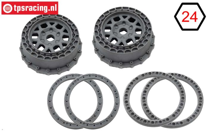 PRO287805 LOSI 5IVE-T 3.0 felgen grau, set