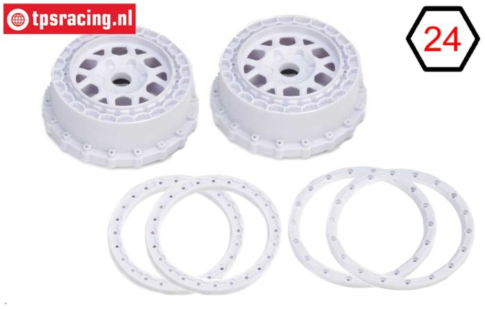 PRO287804 LOSI 5IVE-T 3.0 felgen Weiß, set