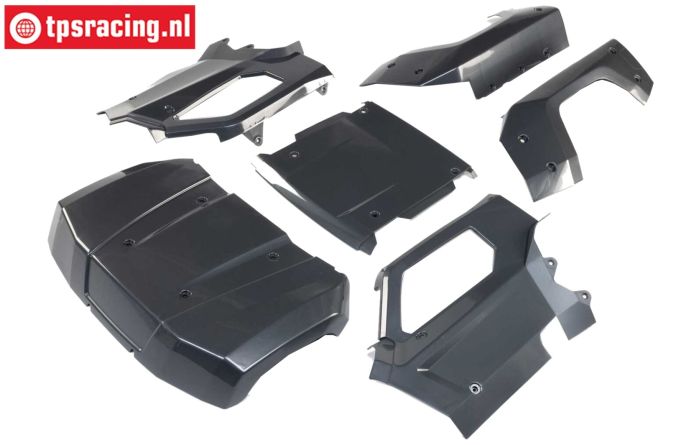 LOS-4350 LOSI 5T 3.0 Karosserie Gun Metal, Satz