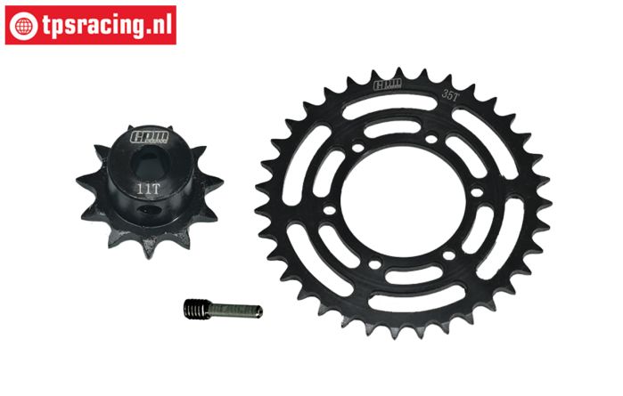 MX3511S-BK PROMOTO Kettenradsatz 11-35Z, Set