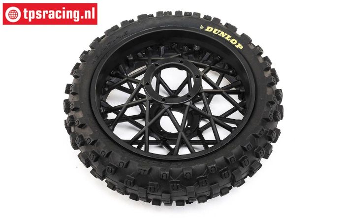 LOS46005 PROMOTO Hinterr.-Felge schwarz, 1 St.
