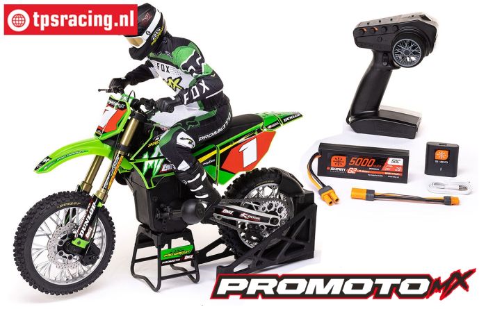 LOS06002 Promoto-MX RC Motorrad Grün Pro Circuit RTR