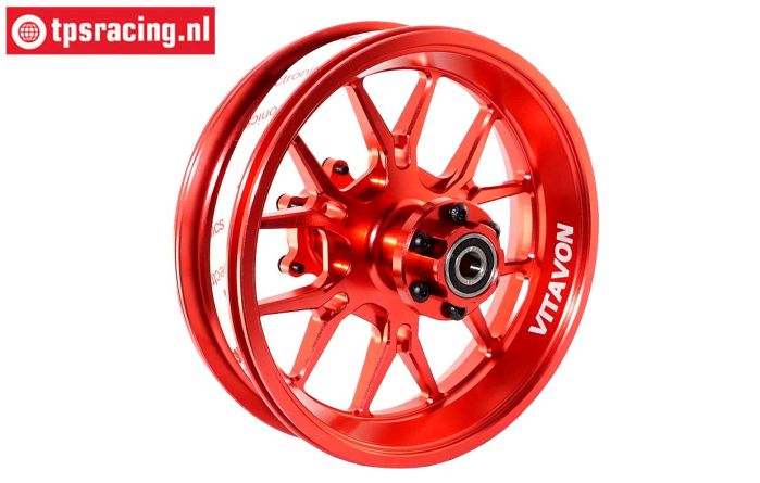 VITACRR-RD Promoto CNC felge hinten Rot, 1 St.