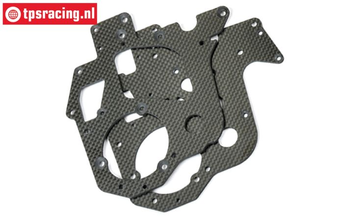 LOS361000 PROMOTO Carbon-Chassisplatten, Set