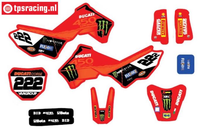 CS0980/36 PROMOTO Aufkl. DUCATI 450 Desmo, Set
