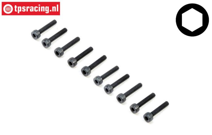 TLR245008 Zylinderkopf schraube M2-L10 mm, 10 st.