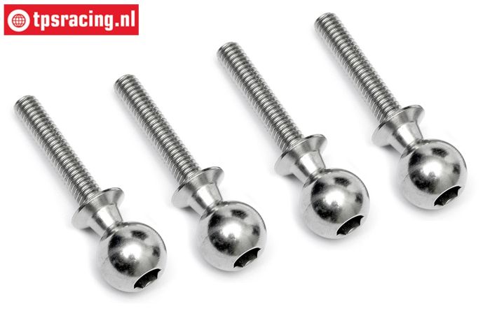 TPS86412 Stahl Gelenkkügel M4-Ø10 mm HPI-Rovan, 4 St.