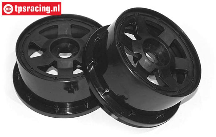 TPS5026/70B Nylon Felge Schgwarz Ø120-B70 mm, 2 st.