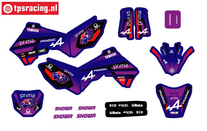 CS0980/68 PROMOTO Aufkleber Yamaha Prima A, Satz