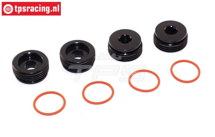 ARA330775 ARRMA Achsschenkelmuttern mit O-Ring, 4 St.