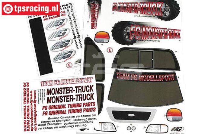 FG20155 Dekorbogen FG Monster-Stad.-Str. Truck, set
