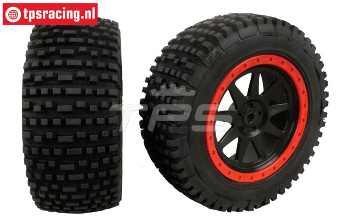FG67212/06 Short Cross Reifen Medium geklebt, 2 St.