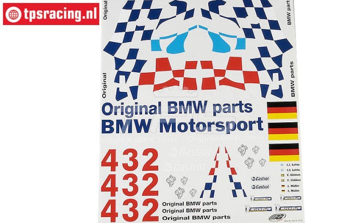 FG8170 Team Dekorbogen BMW M3 GTR, Set