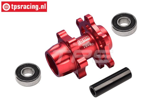 MX006-R PROMOTO-MX Alu-Radachse vorne Rot, Set