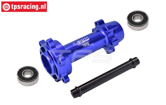 MX007-B PROMOTO Alu-Radachse hinten Blau, Set