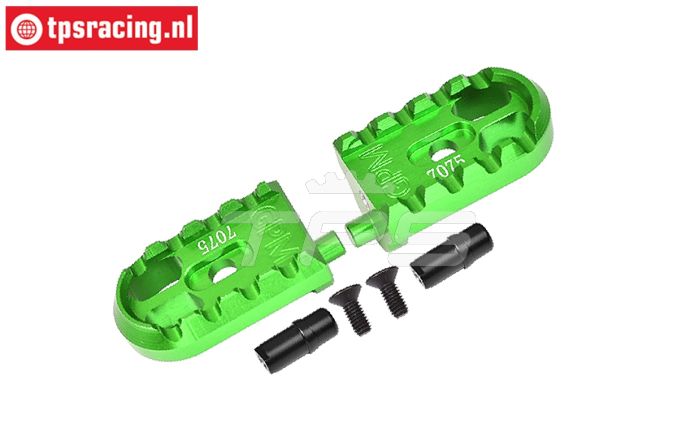 MX014-G PROMOTO Alu-Fußrasten Grün, Set