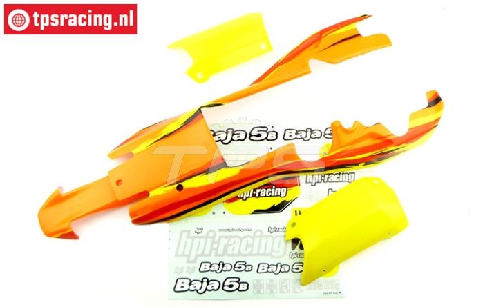 HPI7766 Karosserie Lackiert, Orange-Gelb-Weiß, Set