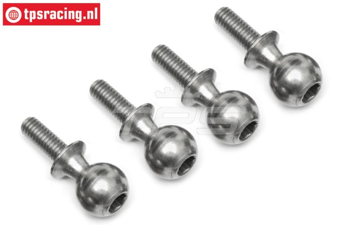 TPS86411 Stahl Gelenkkügel M4-Ø10 mm HPI-Rovan, 4 st