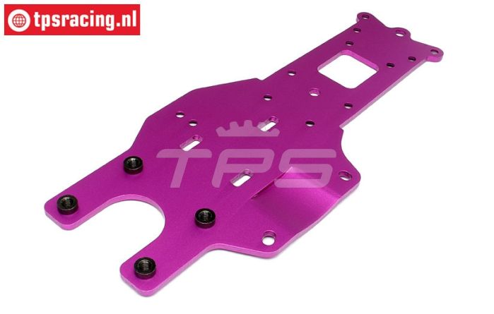 HPI87416 Chassis platte hinten unten Violett, 1 st.