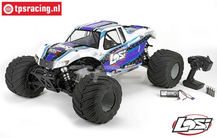 LOS05009T2, LOSI 1/5 MONSTER TRUCK XL 4WD RTR WIT