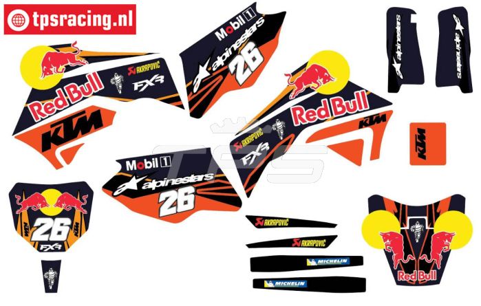 CS0980/56 PROMOTO Aufkl. Red Bull FXR KTM, Set