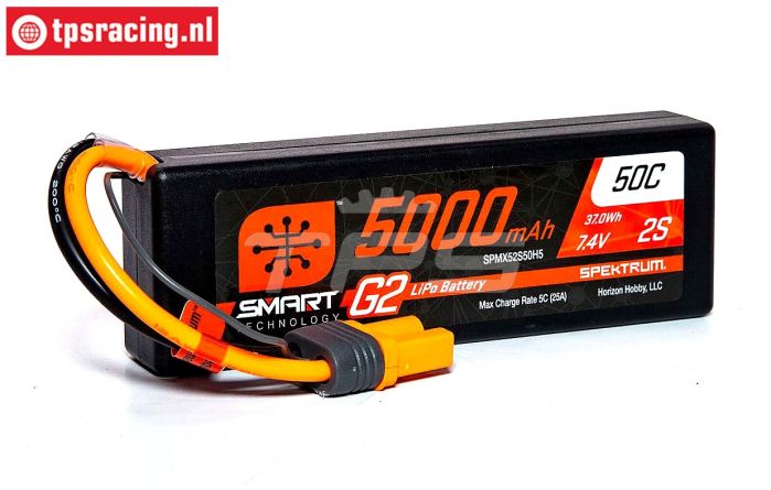 SPMX52S50H5 LIPO 7,4V 5000mAh 2S 50C Smart, 1 St.