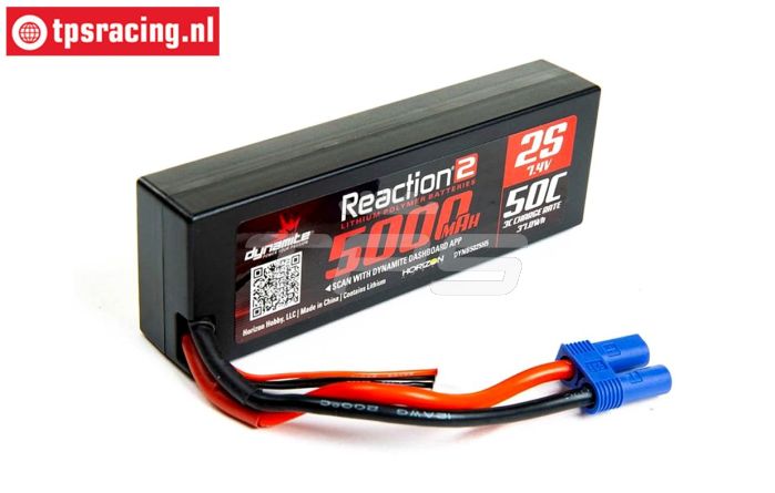 DYNB5025H5 2S LiPo Hard Case 5000 mHa-50C, 1 st.