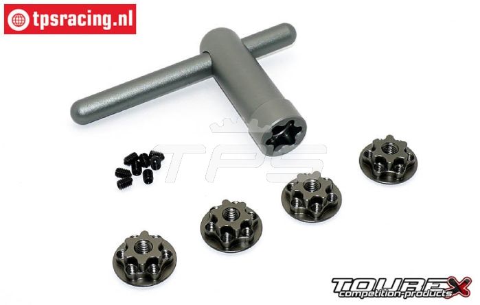 TXW-201-S Tourex Gesicherde Radmutter, Set
