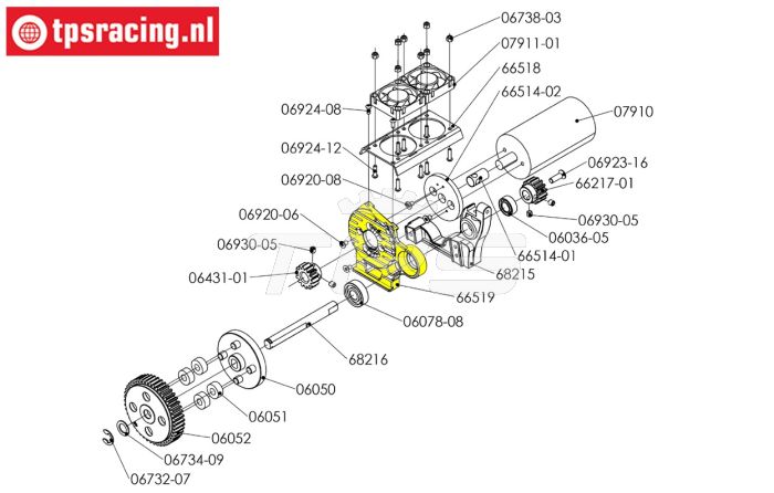 FG66519 Alu-Motorhalterung groß Elektromotor, 1 St.