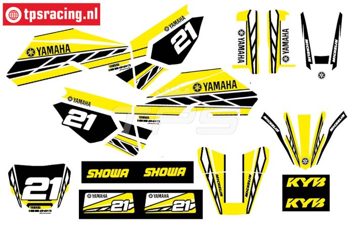 CS0980/62 PROMOTO Aufkleber Yamaha, Set