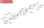 LOS242039 Mitte Differentialachse LMT Truck, 2 st.