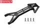 5T3/025F-BK LOSI 5IVE-TE Alu-Strebe oben Schwarz, 1 St.