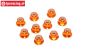 TPS1223/04 Alu-Sicherungs mutter M3 Orange, 10 st.