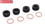 ARA330775 ARRMA Achsschenkelmuttern mit O-Ring, 4 St.