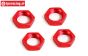 BWS55065R Radmutter Rot 24 mm, 4 st.