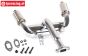 TPS8010 Doppelt Tuning Auspuff HPI-Rovan-King, Set