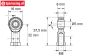FG4429/01 Stahl Kugelgelenk M8R/Ø5 mm, 2 St.