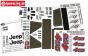 FG46155 Dekorbogen Jeep 4WD, Set