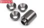 HPI102174 Distanz Kupplungsglockenhalter Gun Metal, Set