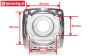 HPI15446 Aluminium Motorflansch HPI, 1 stk.