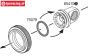 HPI75079 O-ring Dämpferverschluss oben, 8 st.