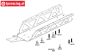 TPS85420/06 HPI Baja Chassis Befestigung, 2 st.