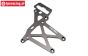 HPI87289 Platte hinten oben HD Gun Metal, 1 st.