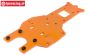 HPI87482 Chassis platte hinten unten Orange, 1 st.
