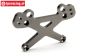 HPI87549 Alu-Stoßdämpferdämpferbrücke vorne HD Gun Metal, set