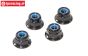 HPIZ684 Stahl Stopmutter mit Flansch M4, 4 St.