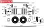 FG7137 Bolzen getriebe platte FG 1/5, 3 st.