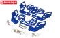 LOS-1827 LOSI LMT 2.0 Chassis Platten Blau, set