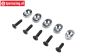 LOS-4154 LOSI 5IVE-TG Motorbefestigung 19,5/67Z, 5 st.