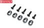 LOS-4156 LOSI 5IVE-TG Motorbefestigung 18/67Z, 5 st.